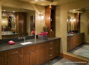 custom bathroom cabinetry