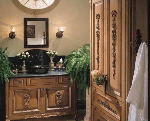 traditional bathroom cabinet design