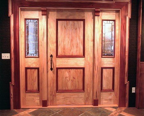 hand-crafted wood doors
