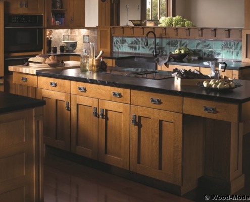 wood-mode custom kitchen cabinets